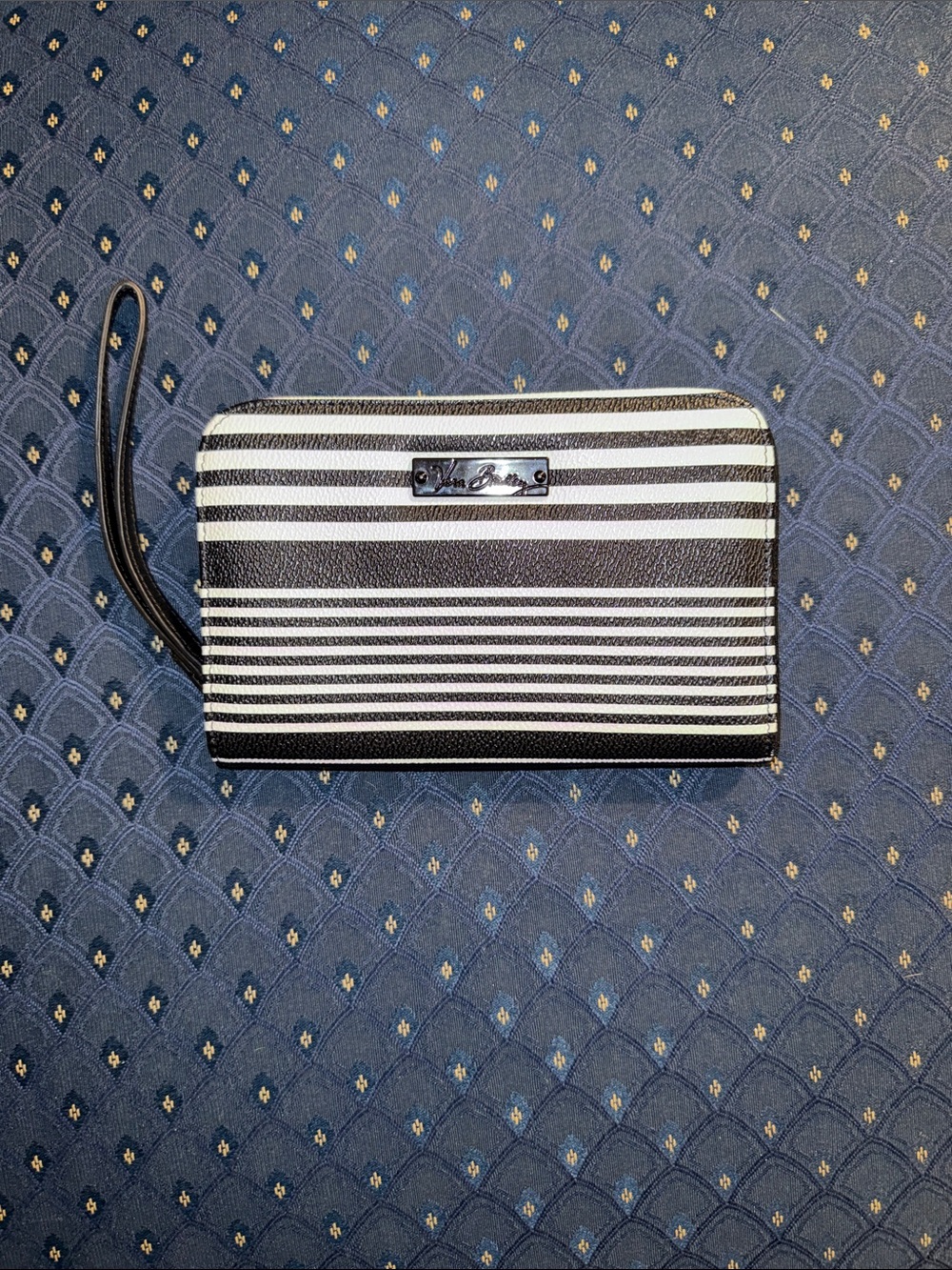 Vera Bradley Striped Wristlet Wallet - Black and White
